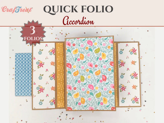 CrafTreat - Quick Folio Accordion - Black Kraft White