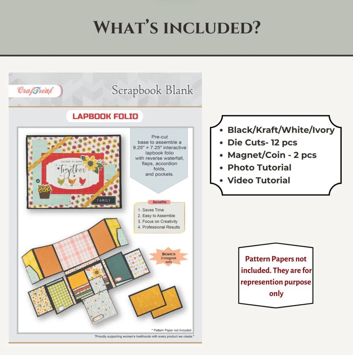 CrafTreat - Scrapbook Blank - Lapbook Folio