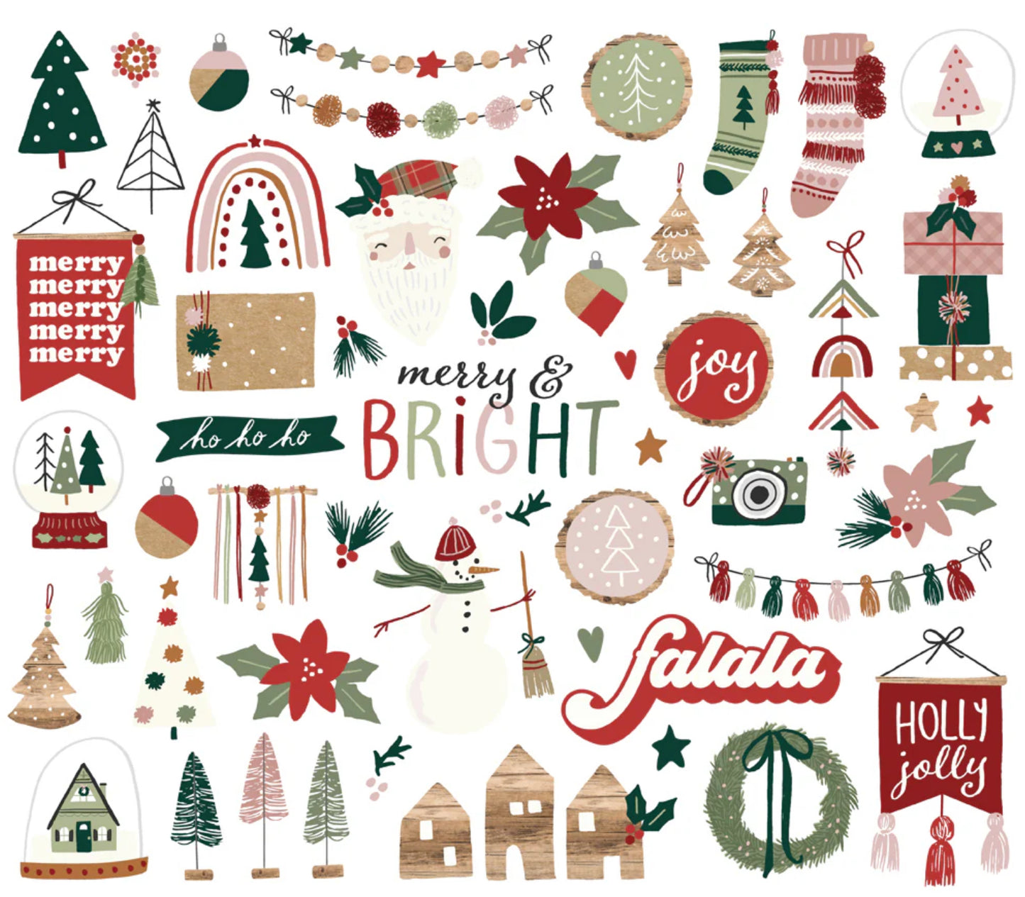 Simple Stories - Boho Christmas - Bits & Pieces