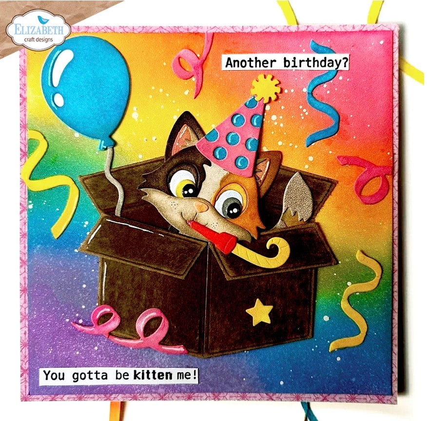 Elizabeth Craft Designs - Clear Stamps - Cat Sentiments