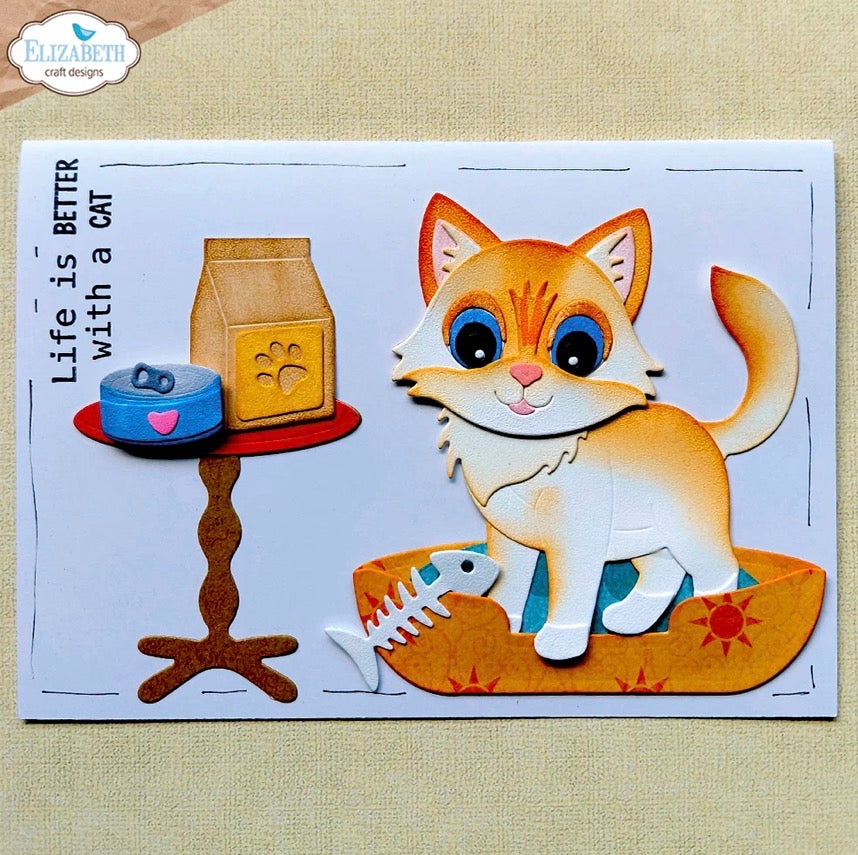 Elizabeth Craft Designs - Steel Dies - Cat Accessories