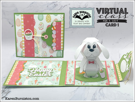 Karen Burniston - Card Kits - Easter Bunny Pop-up Card