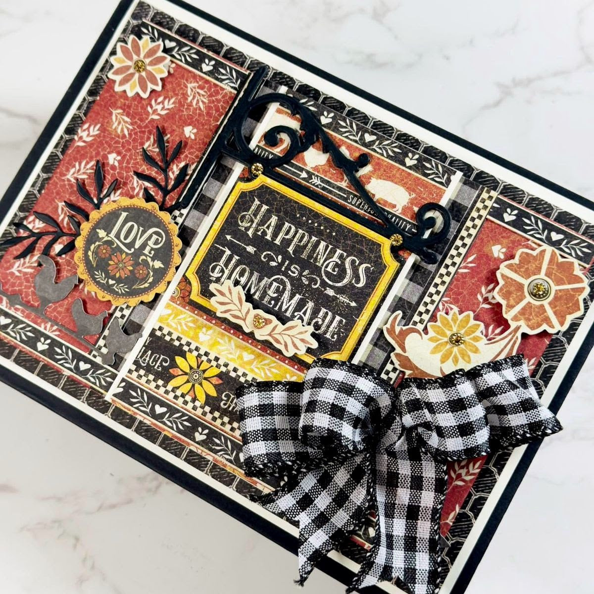 Graphic 45 - Rectangle Policy Envelope Album - Black