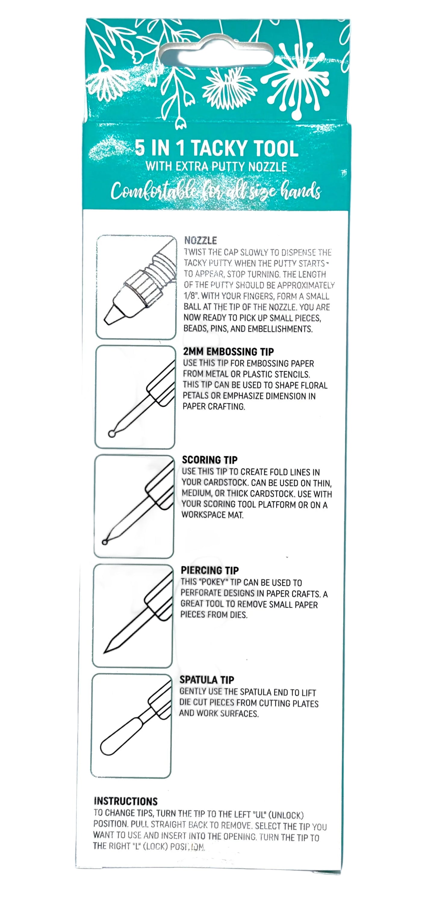 The Product Well - 5-in-1 Tacky Tool