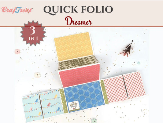 CrafTreat - Dreamer Folio - Black Kraft White