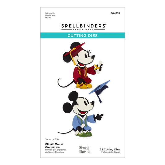 Spellbinders - Cutting Dies - Classic Mouse Graduation