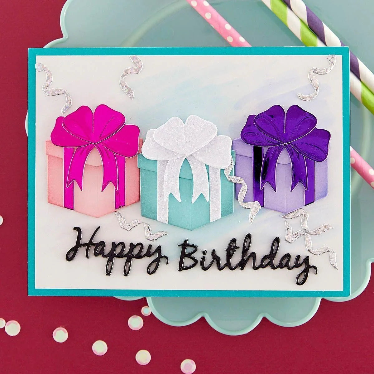 Spellbinders - Cutting Dies - Birthday Wreath Add-ons