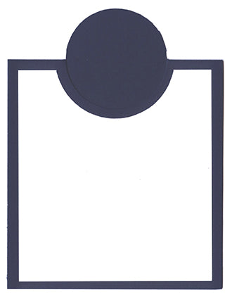 The Paper Cut - Bib Overlay Kit - Deep Blue & White