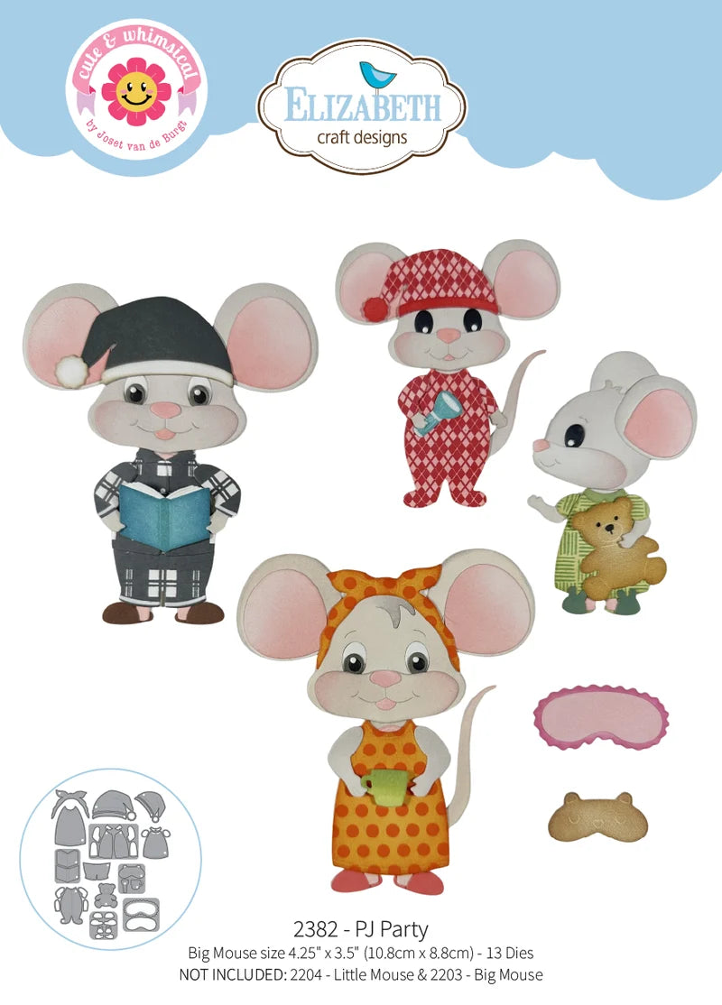 Elizabeth Craft Designs - Steel Dies - PJ Party