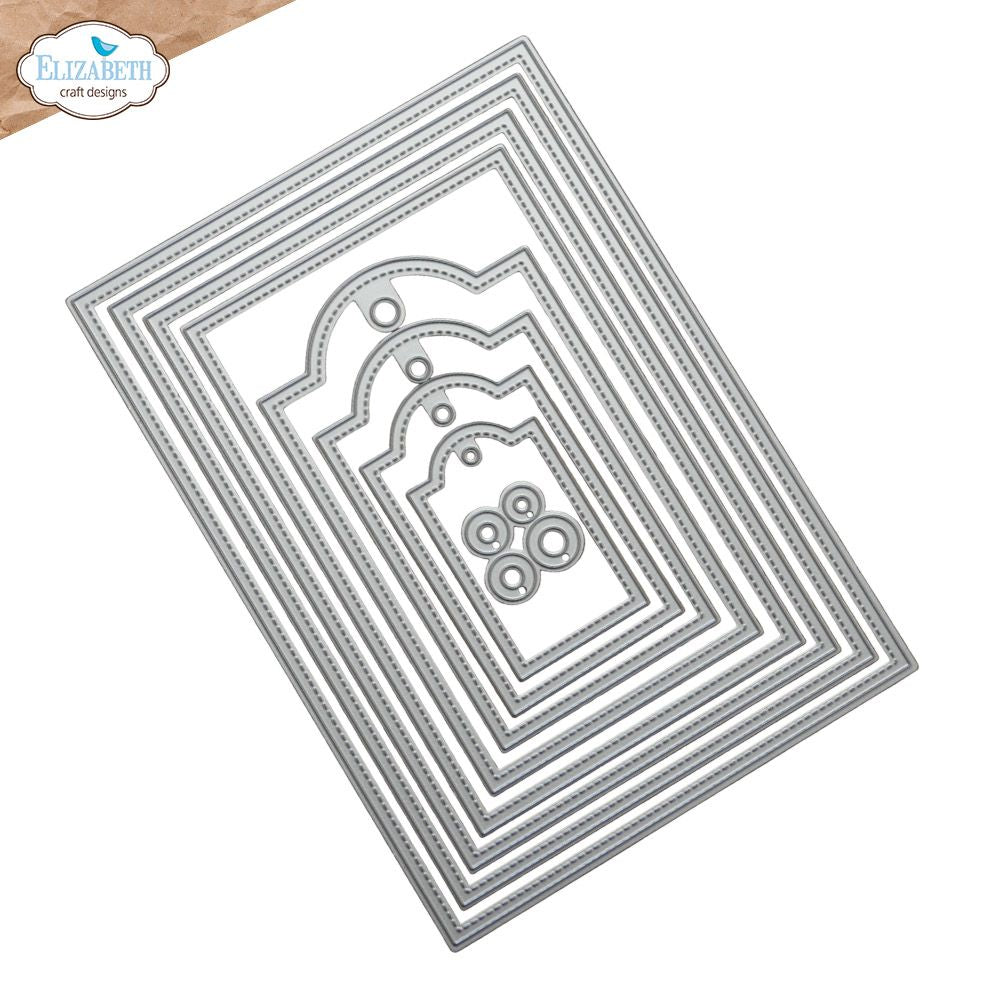 Elizabeth Craft Designs - Metal Dies - Stitched Rectangles and Labels