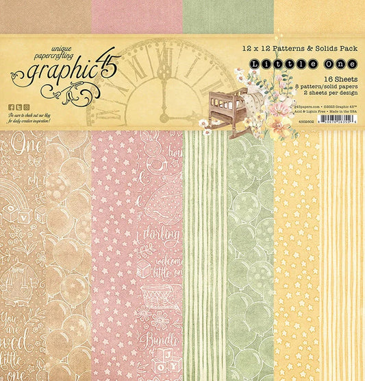 Graphic 45 - Little One - Patterns & Solids Pack