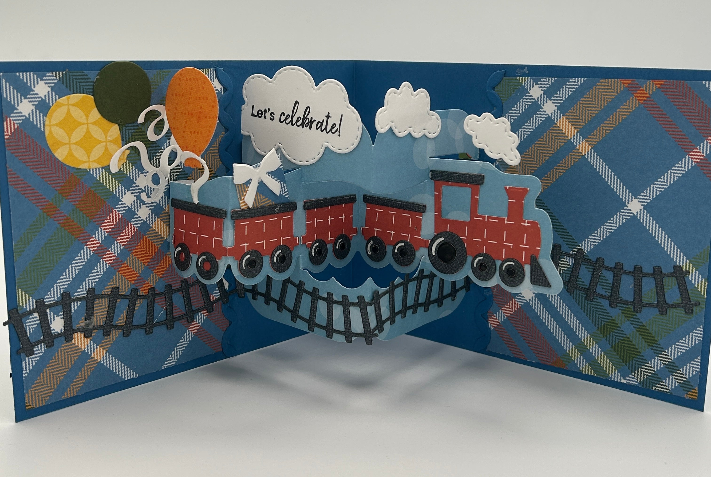Scrapp’n Savvy - Card Kits - Let’s Celebrate Train Card – Scrapp'n Savvy