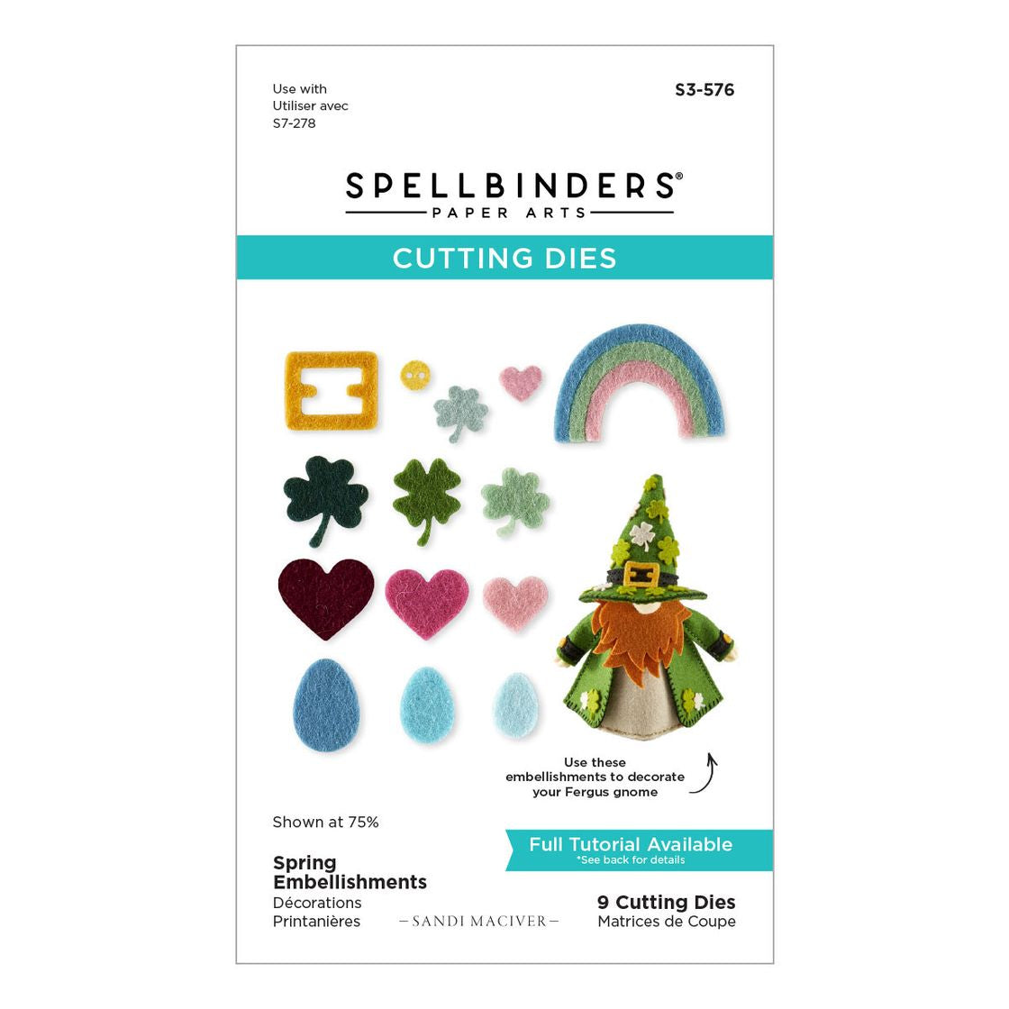 Spellbinders - Cutting Dies - Spring Embellishments