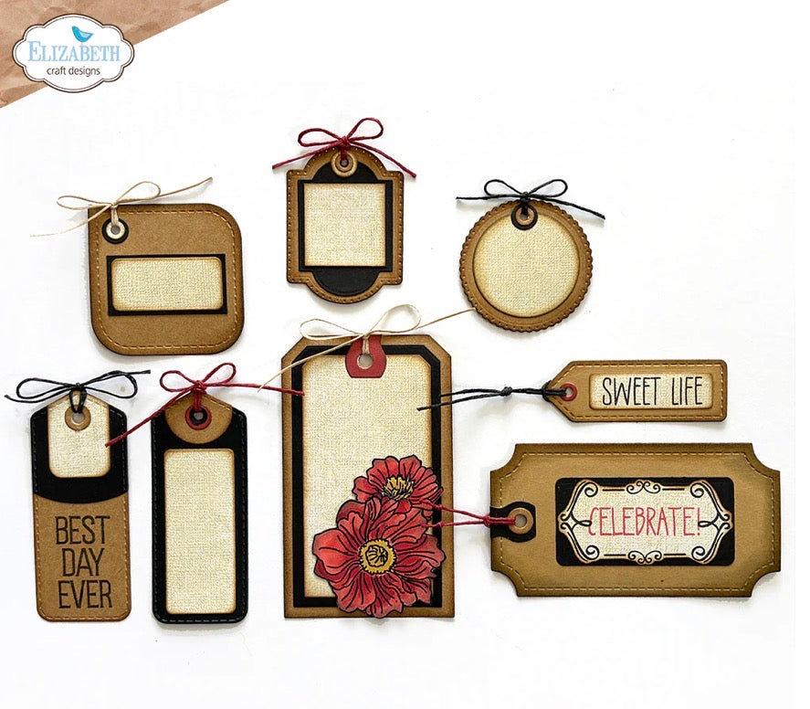 Elizabeth Craft Designs - Steel Cutting Dies - Tag Variety Pack