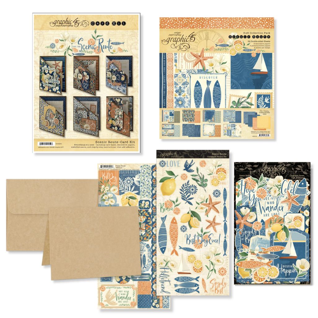 Graphic 45 - Album Kit - Scenic Route