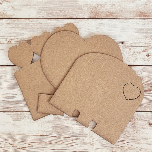 Clear Scraps - Chipboard Hearts Index