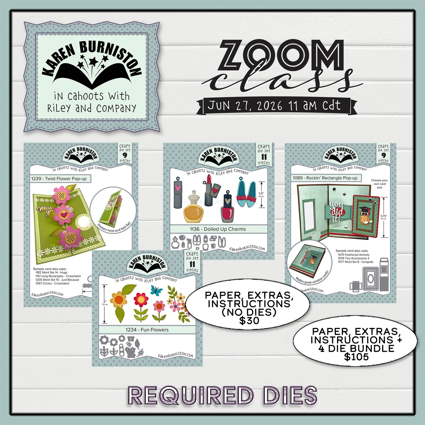 Karen Burniston - June 2026 - Zoom Class