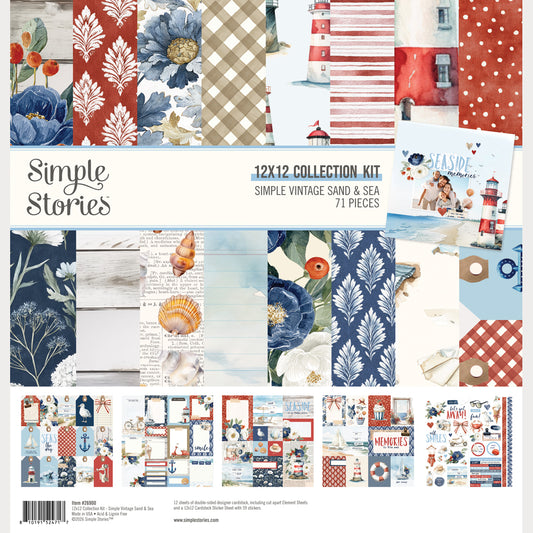 Simple Stories - 12x12 Collection Kit - Simple Vintage Sand & Sea