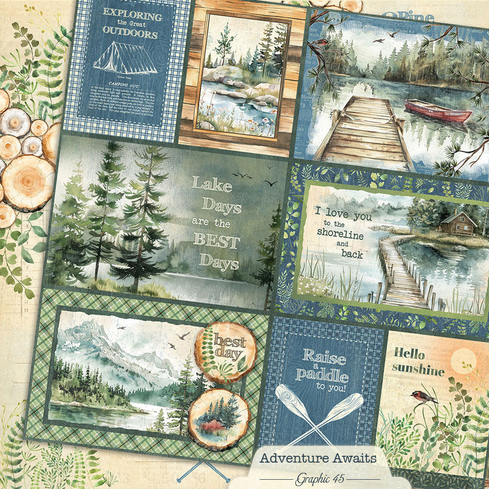 Graphic 45 - 8x8 Collection Pack - Adventure Awaits