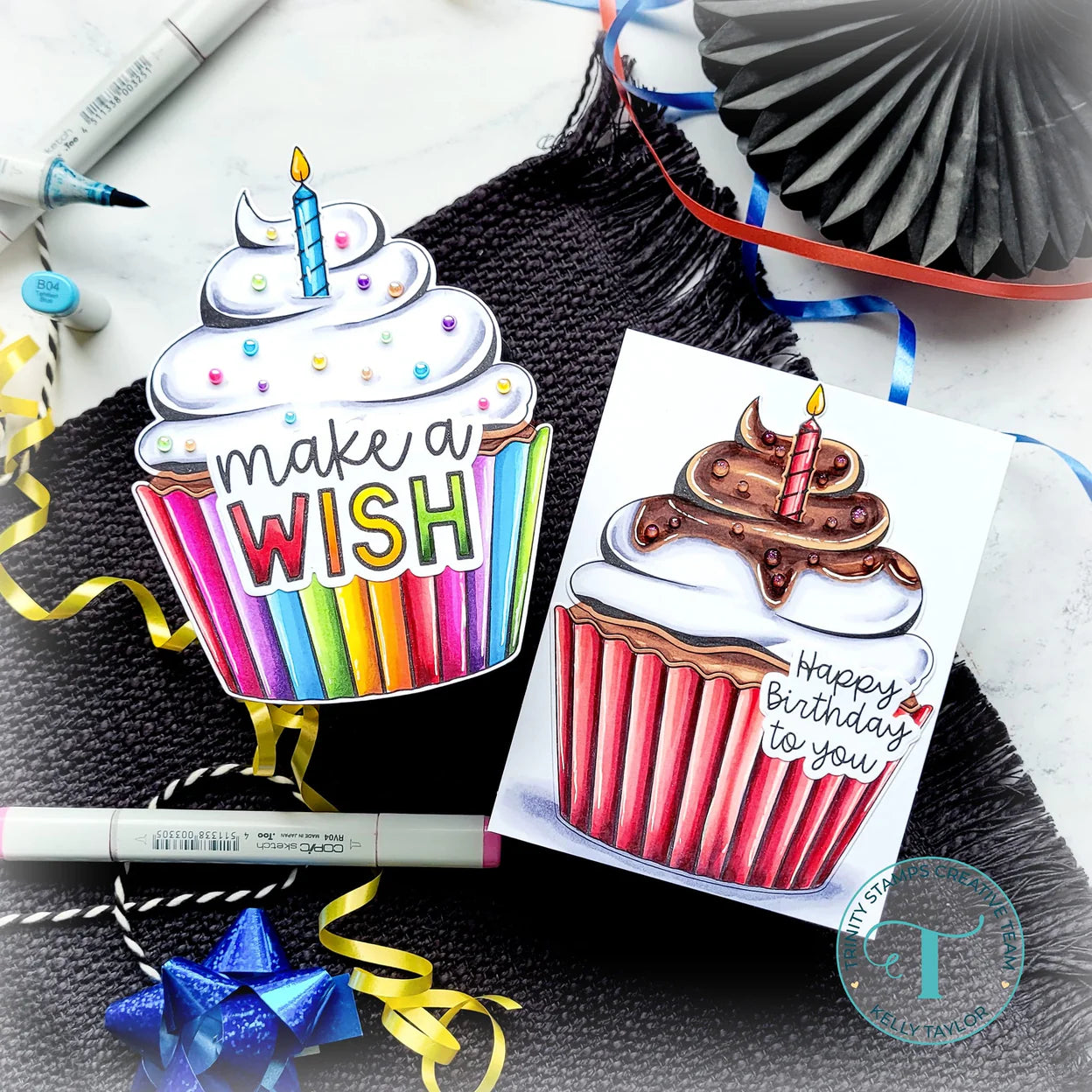 Trinity Stamps - Coordinating Die Set - Hey, Cupcake!