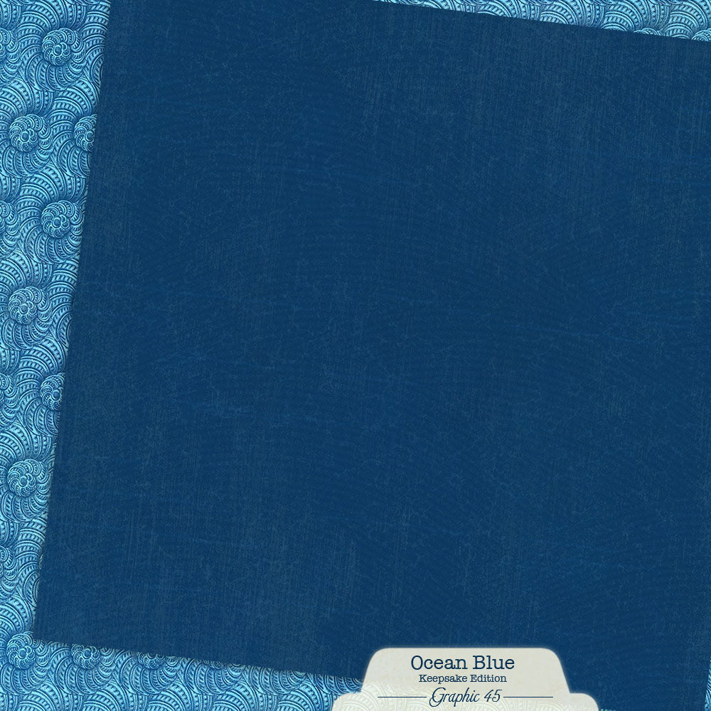 Graphic 45 - Keepsake Kit with Exclusive Metal Die-Set - Ocean Blue