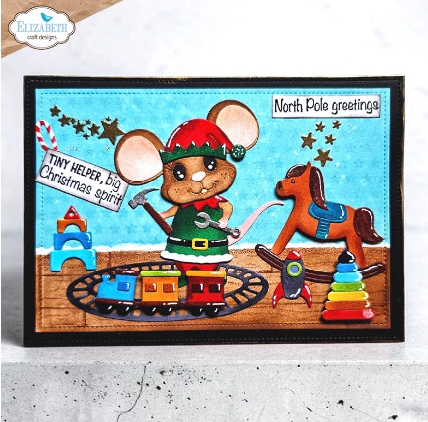 Elizabeth Craft Designs - Clear Stamps - Snuggle Season Sentiments