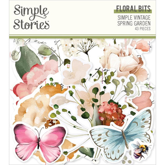 Simple Stories - Simple Vintage Spring Garden - Floral Bits