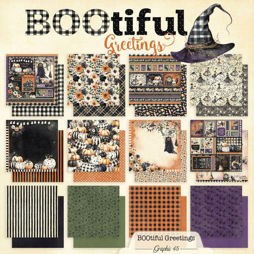 Graphic 45 - 12x12 Collection Pack - BOOtiful Greetings