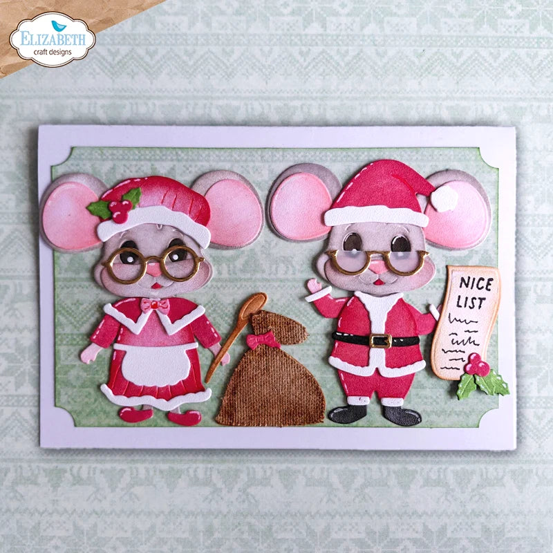 Elizabeth Craft Designs - Steel Dies - Santa and Mrs. Claus