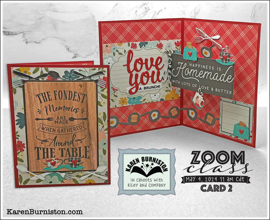 Karen Burniston - Card Kits - Love You a Brunch Pop-up Card
