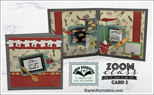 Karen Burniston - Card Kits - Baking Tag Book Card