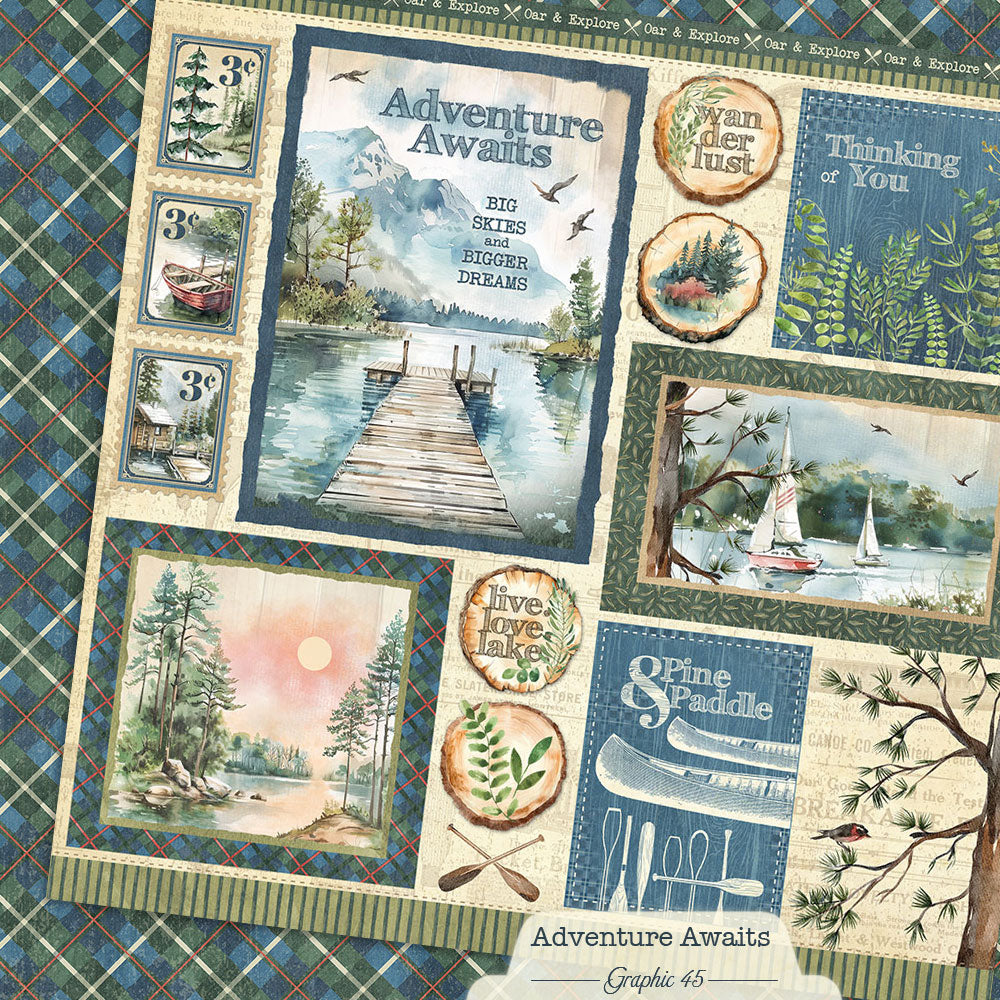 Graphic 45 - 8x8 Collection Pack - Adventure Awaits