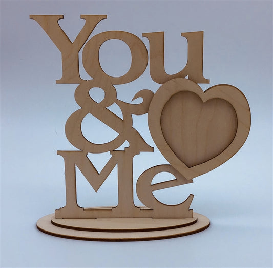 Clear Scraps - You & Me Desktop Frame