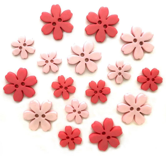 Buttons Glore & More - Flower Power Collection - Carnation