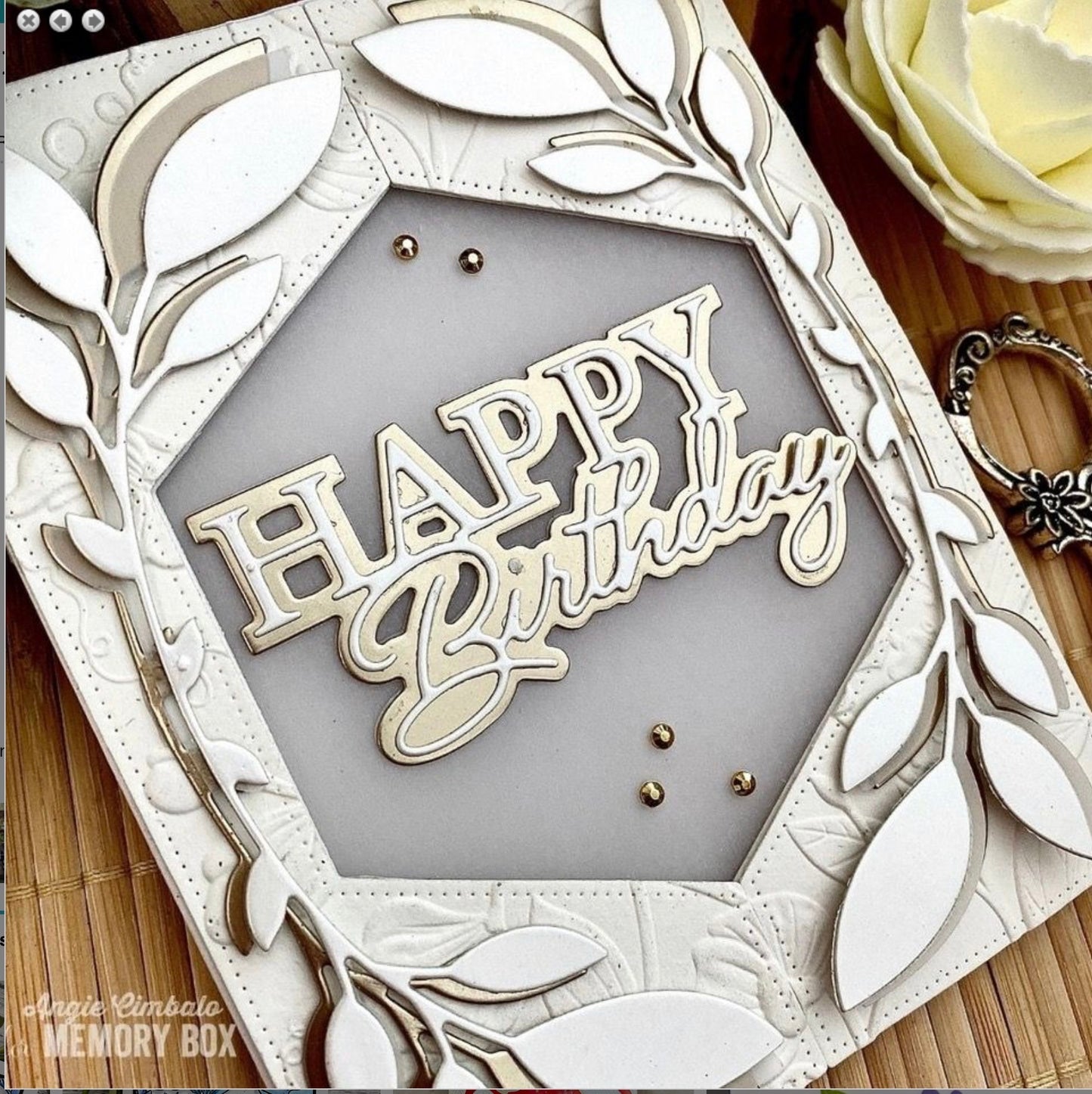Memory Box - Craft Die - Happy Birthday Posh Script