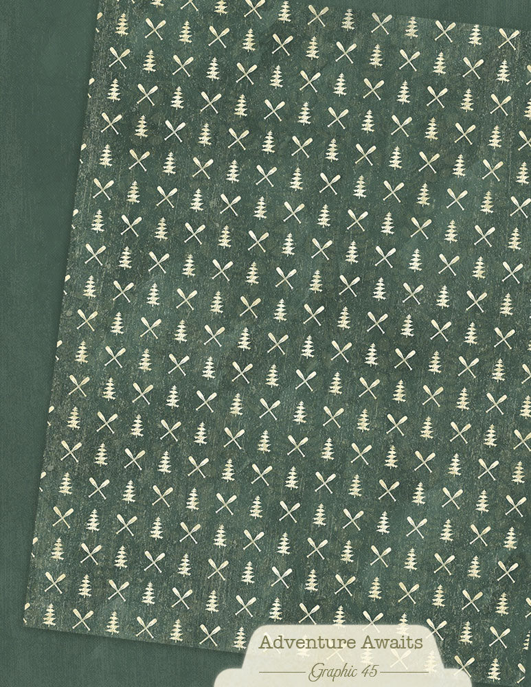 Graphic 45 - 8.5x11 Patterns & Solids Pack - Adventure Awaits