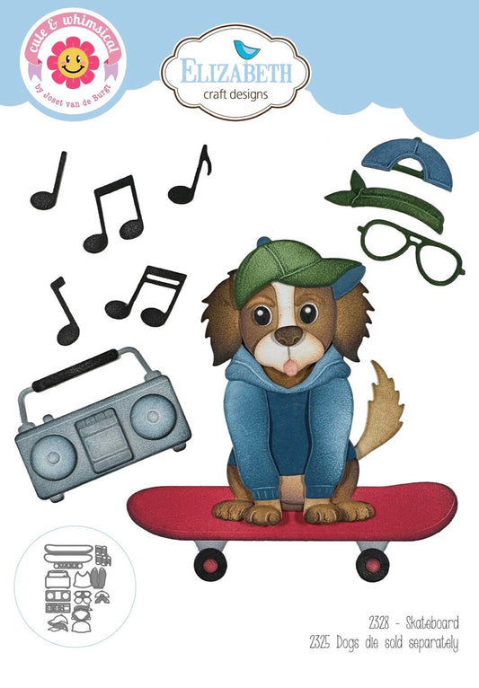 Elizabeth Craft Designs - Steel Cutting Dies - Skateboard