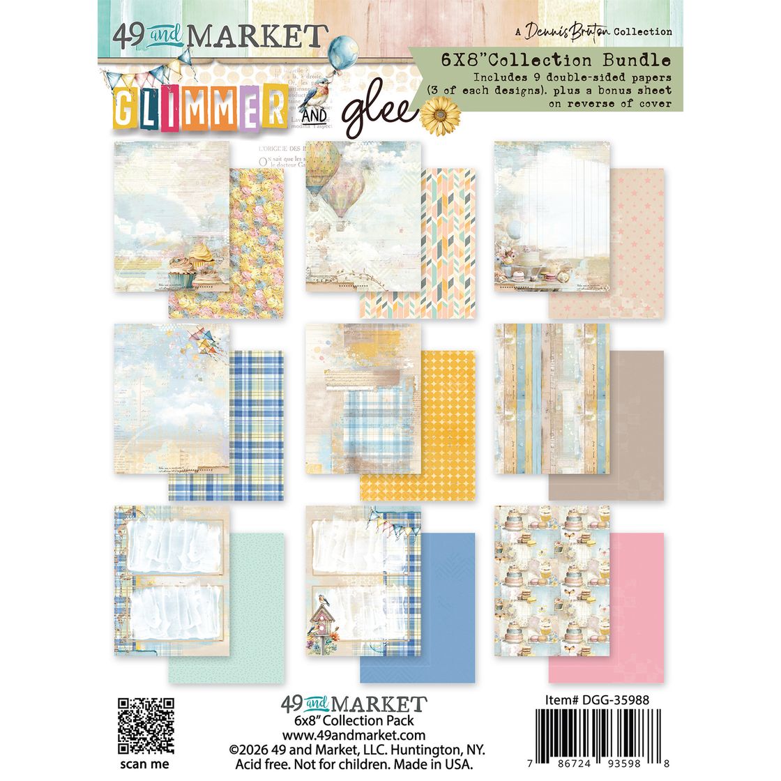 49 & Market - 6x8 Collection Bundle - Glimmer and Glee