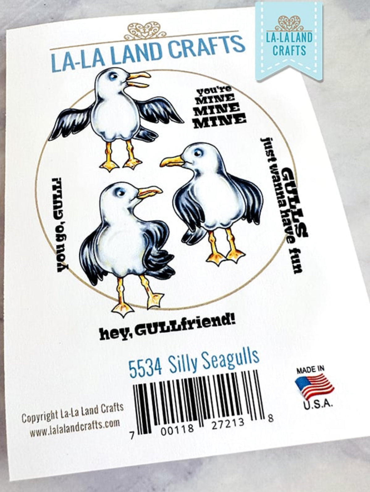 La-La Land Crafts - Rubber Stamps - Silly Seagulls