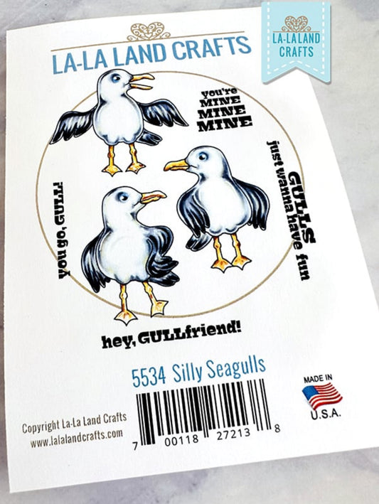 La-La Land Crafts - Rubber Stamps - Silly Seagulls