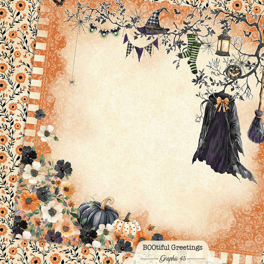 Graphic 45 - BOOtiful Greetings - Bewitching Layout