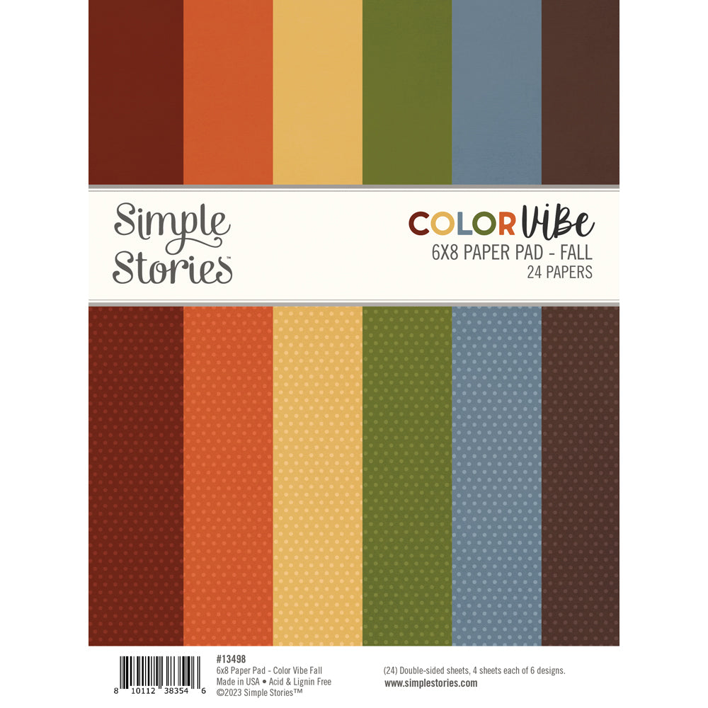 Simple Stories - 6x8 Paper Pad - ColorVibe Fall