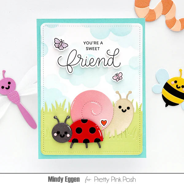 Pretty Pink Posh - Die Set - Stitched Bugs