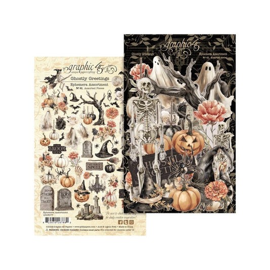 Graphic 45 - Ghostly Greetings - Ephemera Assortment