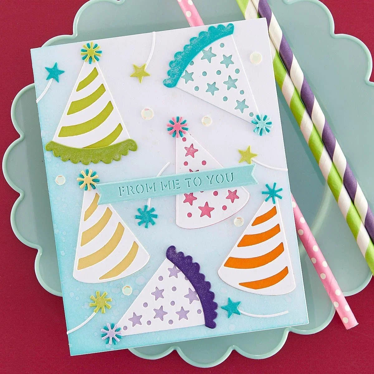 Spellbinders - Cutting Dies - Birthday Wreath Add-ons