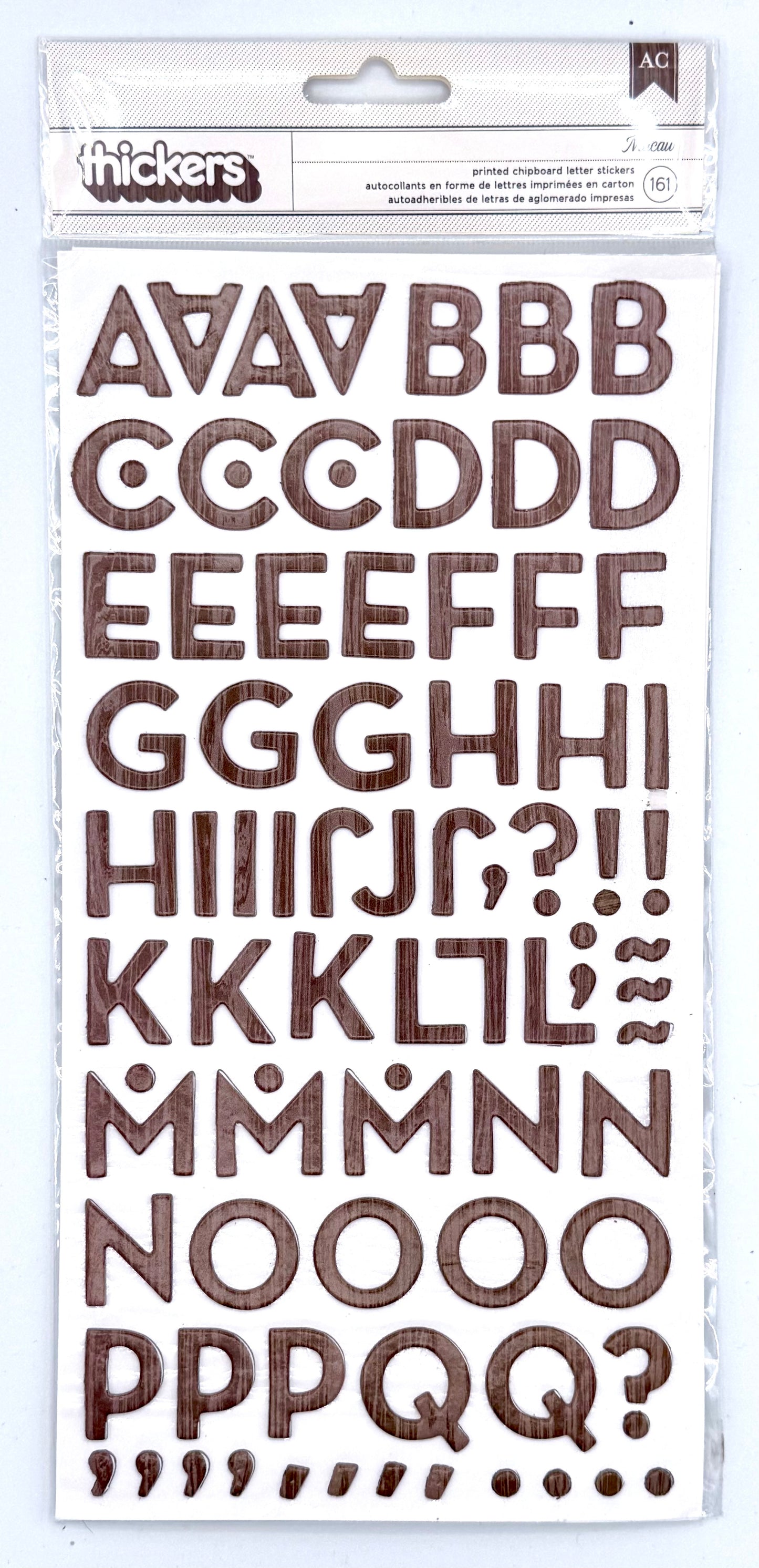 American Crafts - Thickers Letter Stickers - Macaw