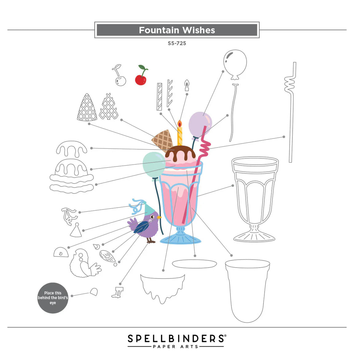 Spellbinders - Cutting Dies - Fountain Wishes