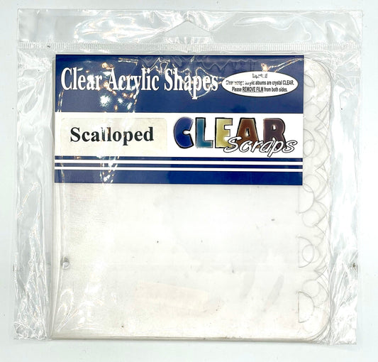 Clear Scraps - Acrylic Scallop Index Pages