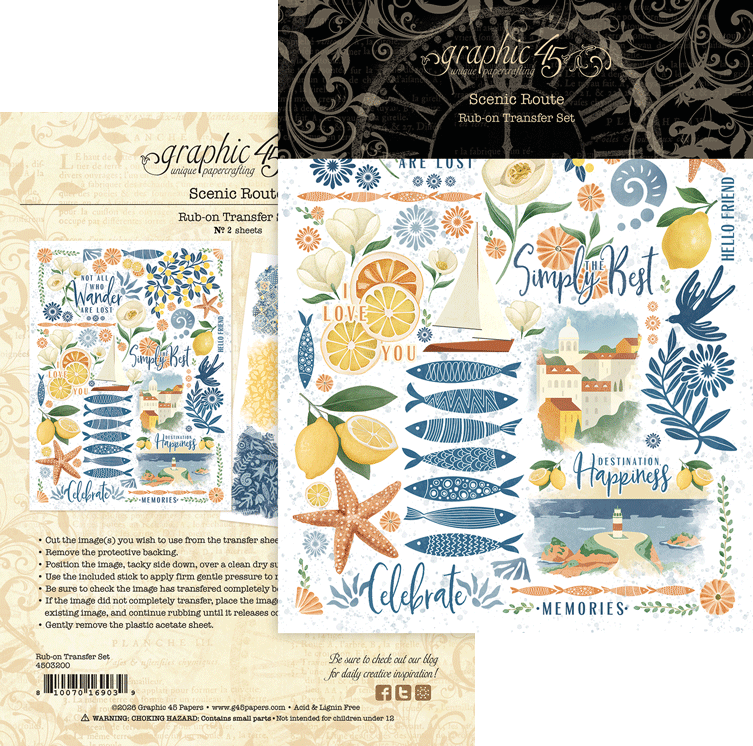 Graphic 45 - Album Kit - Scenic Route