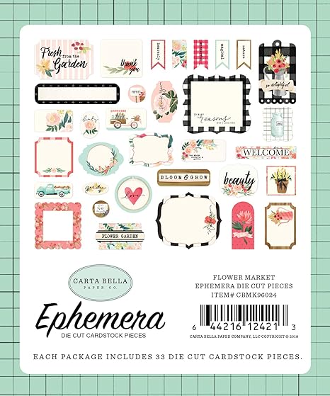 Carta Bella - Flower Market - Ephemera